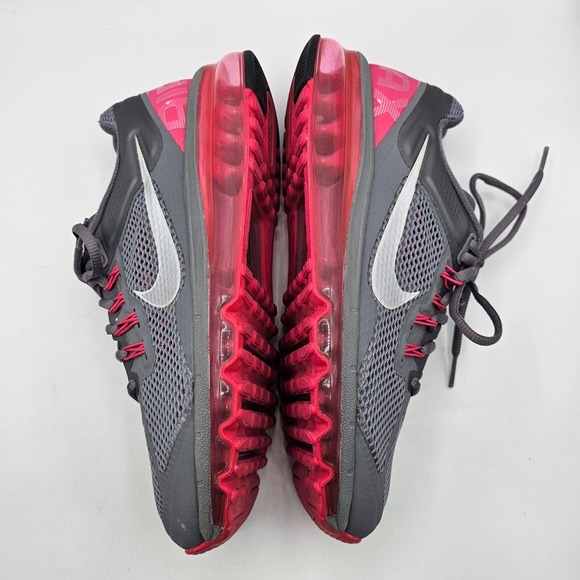Nike Air Max Plus Womens Sneakers Size 9 Gray Pink Running Athletic 555363-006 - Picture 8 of 11